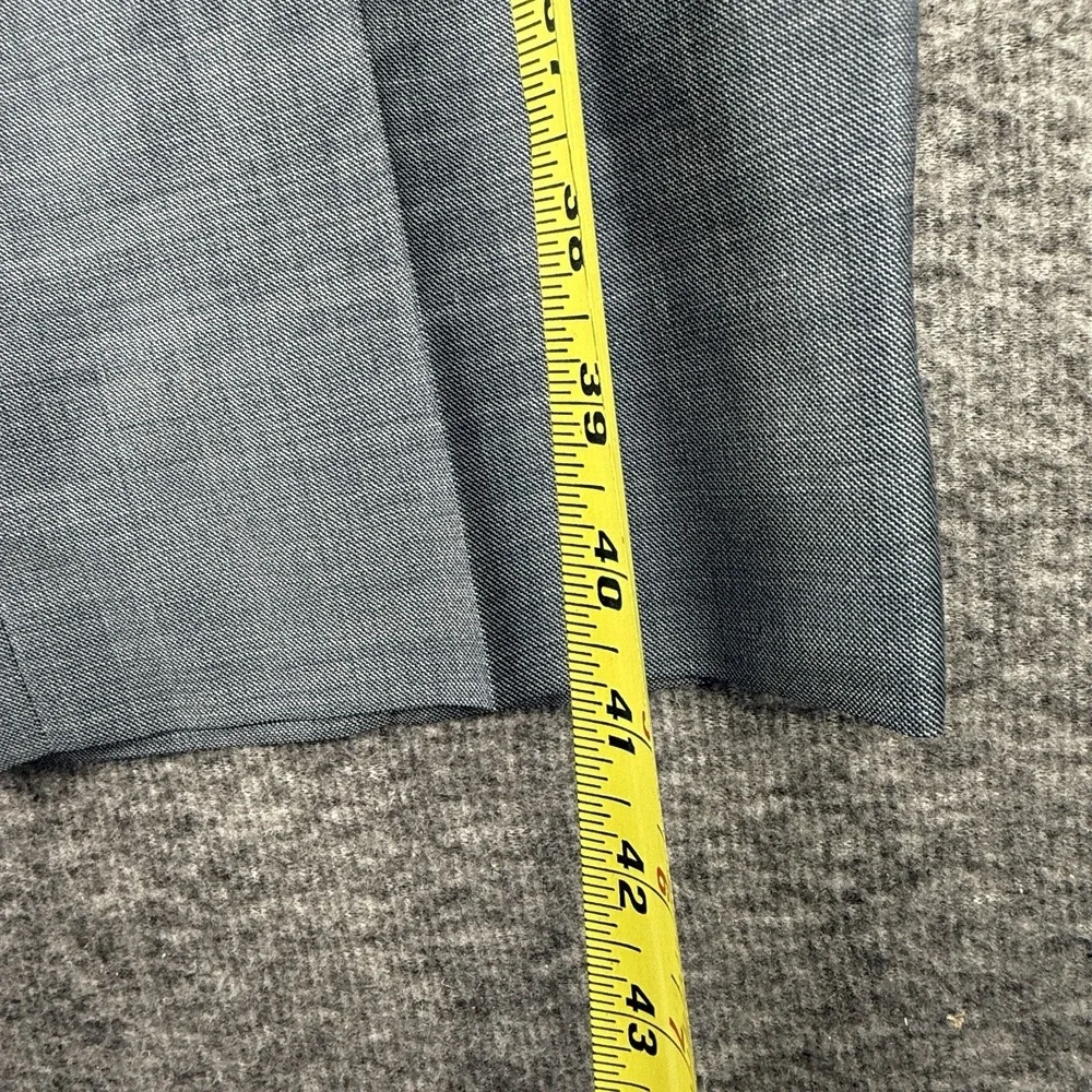 Ermenegildo Zegna Mila Dress Pants Mens Size 50R Gray Wool Italy Flat Front 40L